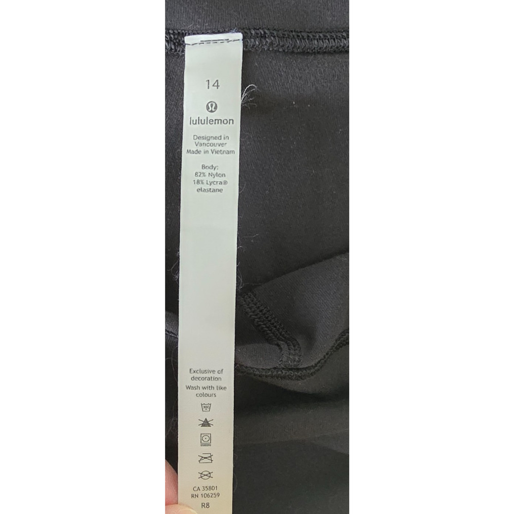 Lululemon Wunder Under High Rise Tight Full on Luon 28" Women's 14 Black - Picture 3 of 16